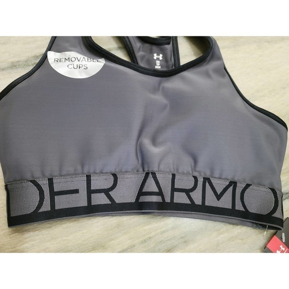 Under Armour Gray Black Sports Bra XS NWT - Picture 3 of 9